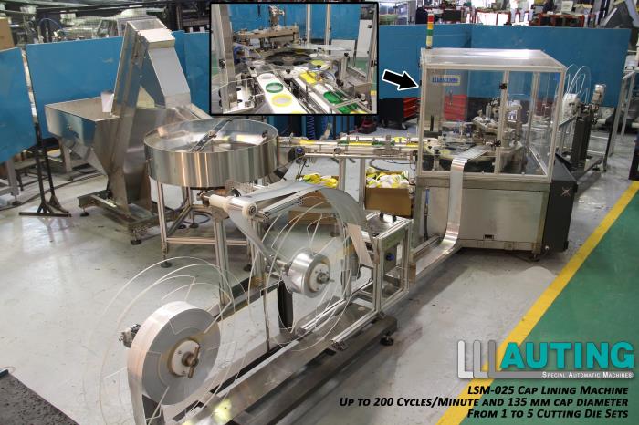 Cap lining machine - LSM-025